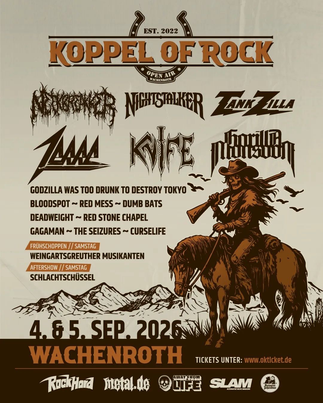 Koppel of Rock 2026 – Festivalflyer